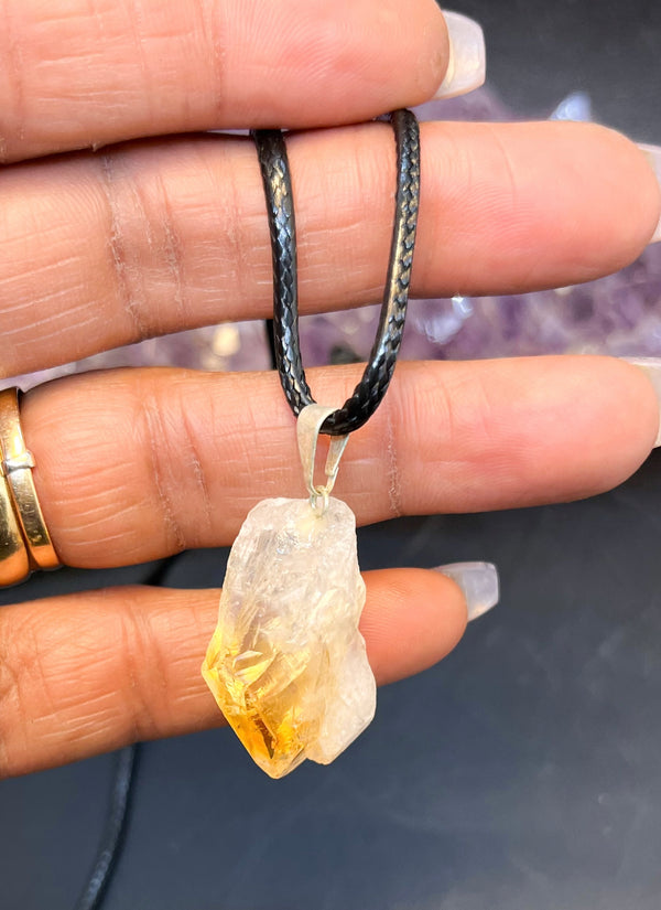 citrine pendant