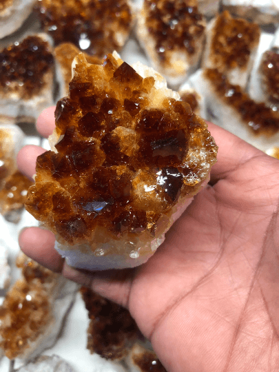 Brazilian Citrine Geode Rough Crystal Mineral Specimen - Infinite Treasures, LLC