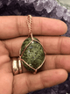 Epidote 1 1/4 Inch Crystal Copper Pendant - Infinite Treasures, LLC