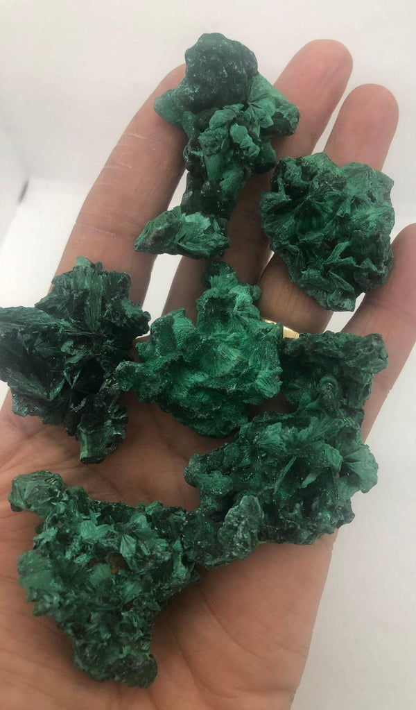 Malachite 1-2 Inch Fibrous Crystal - Infinite Treasures, LLC