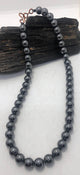 18 inch 10MM Hematite Beaded Necklace - Infinite Treasures, LLC