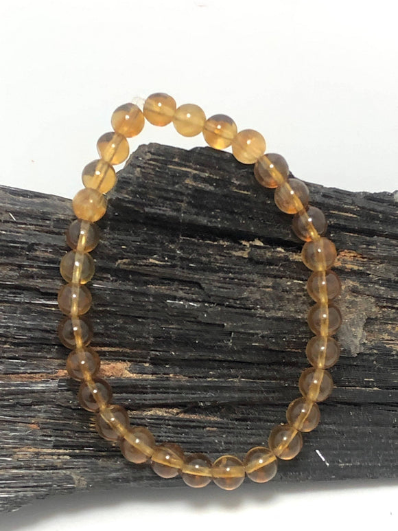 Golden Fluorite Stretchy Bracelet By Infinite Treasures, LLC - Infinite Treasures, LLC