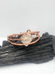 Herkimer Diamond Single Handmade Copper Wirewrapped Bangle Bracelet - Infinite Treasures, LLC