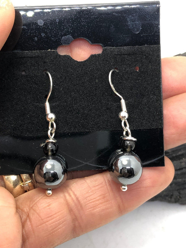 Gemstone Sterling Silver Hooks Drop Dangle Earrings - Infinite Treasures, LLC