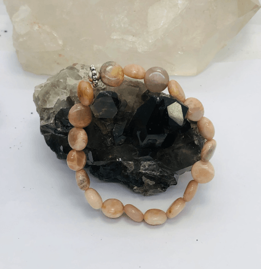 Moonstone Stretchy Bracelet - Infinite Treasures, LLC