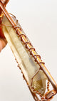 Double Terminated Namibian Smoky Citrine and Golden Healer Handheld Ankh - Infinite Treasures, LLC