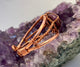 Ruby Crystal Copper Bracelet Wirewrapped - Infinite Treasures, LLC