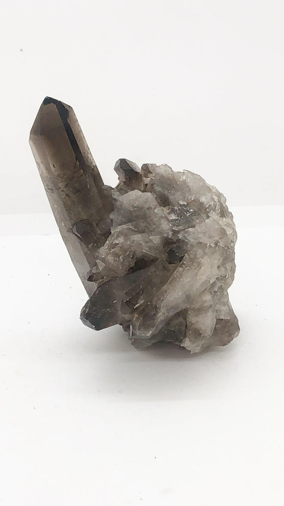 3.75" 10oz Smoky Quartz Cluster Natural Druzy Mineral - Infinite Treasures, LLC